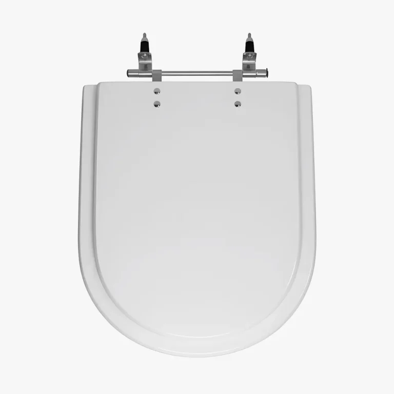 Assento sanitário de Poliéster Fenix modelo Carrara, cor Gelo