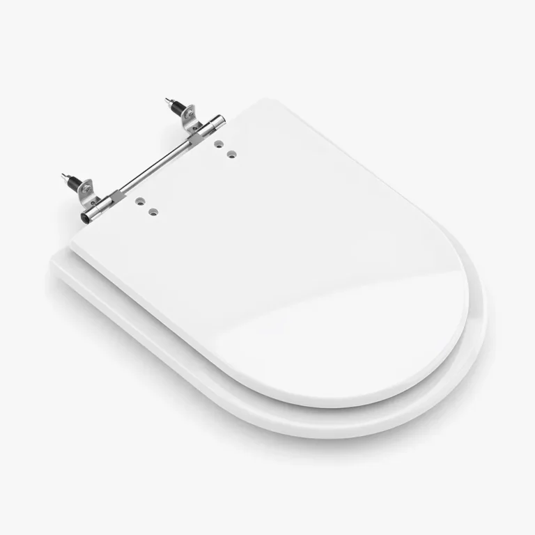 Assento sanitário de Poliéster Fenix modelo Carrara, cor Gelo